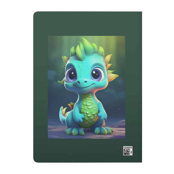 Cute Dinosaur Journal Notebook Diary - Can be Personalized - Soft Cover - Choose 100 or 200 pages - Lined and Perforated Pages