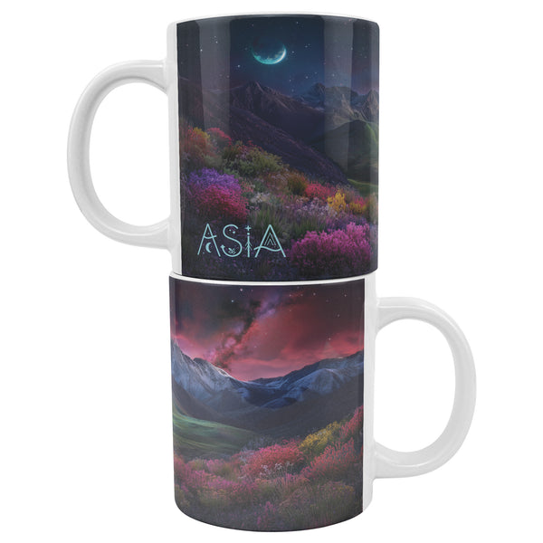 Fantasy Coffee Mug Extra Large 20oz - Rocky Mountain Valley - Can be Personalized - Ceramic - Coffee, Tea, Hot Chocolate, Cup
