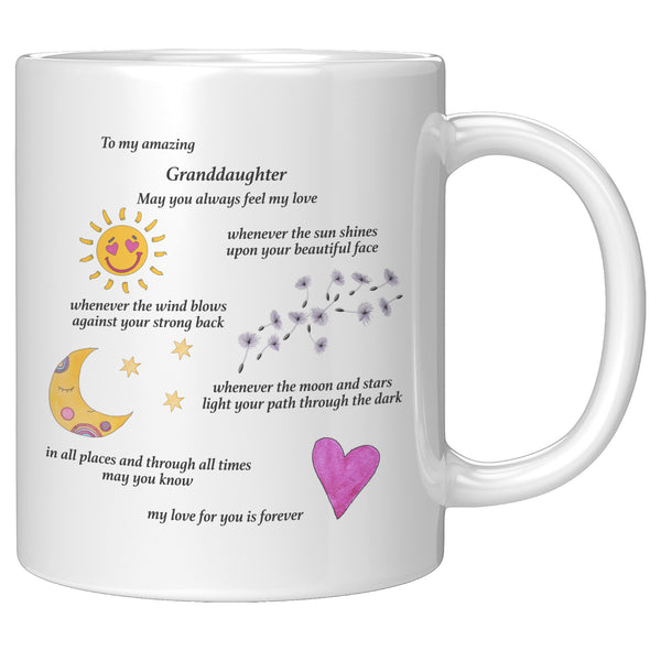 To My Amazing Granddaughter Coffee Mug - 11oz - Can be personalized