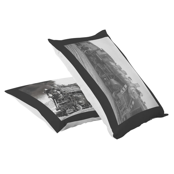 Train Engine Pillowcases - Portland Seattle Railroad Trains - Set of 2 Pillowcases - Can be Personalized - Soft Standard Sized