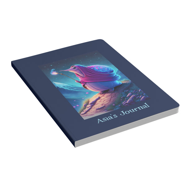 Wizard Snail Journal Notebook - Personalized - Soft Cover - Choose 100 or 200 pages