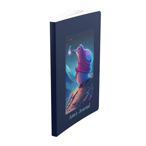Wizard Snail Journal Notebook - Personalized - Soft Cover - Choose 100 or 200 pages
