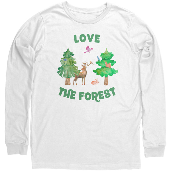 Love the Forest Unisex Long Sleeve Shirt 100% Cotton