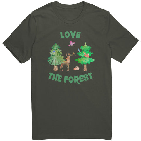 Love the Forest Unisex Short Sleeve T Shirt 100% Cotton