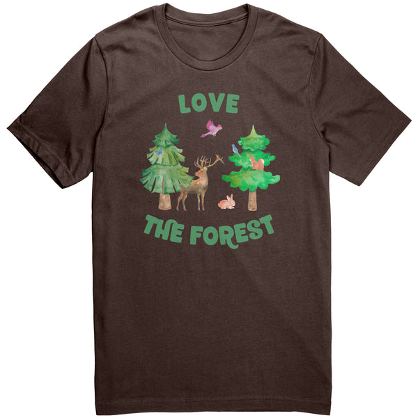 Love the Forest Unisex Short Sleeve T Shirt 100% Cotton