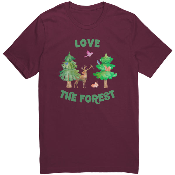 Love the Forest Unisex Short Sleeve T Shirt 100% Cotton