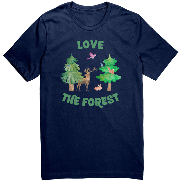 Love the Forest Unisex Short Sleeve T Shirt 100% Cotton