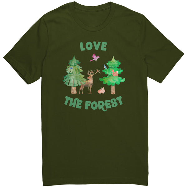 Love the Forest Unisex Short Sleeve T Shirt 100% Cotton