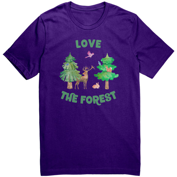 Love the Forest Unisex Short Sleeve T Shirt 100% Cotton