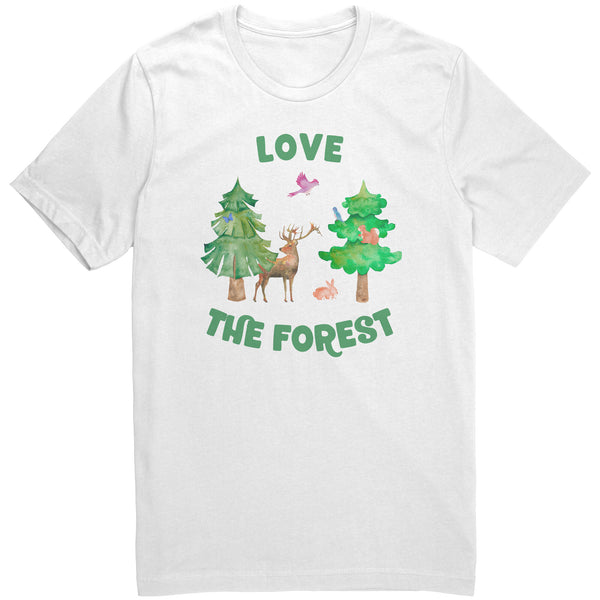 Love the Forest Unisex Short Sleeve T Shirt 100% Cotton