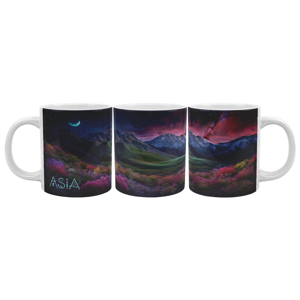 Fantasy Coffee Mug Extra Large 20oz - Rocky Mountain Valley - Can be Personalized - Ceramic - Coffee, Tea, Hot Chocolate, Cup