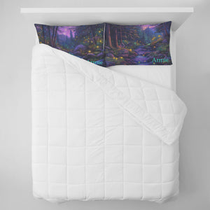 Fantasy Pillowcases - Smoky Mountain Forest Stream - Set of 2 - Can be Personalized - Soft Washable