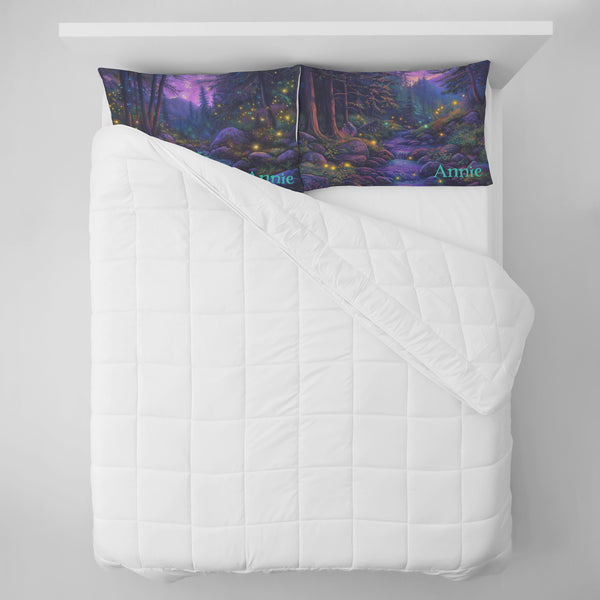 Fantasy Pillowcases - Smoky Mountain Forest Stream - Set of 2 - Can be Personalized - Soft Washable