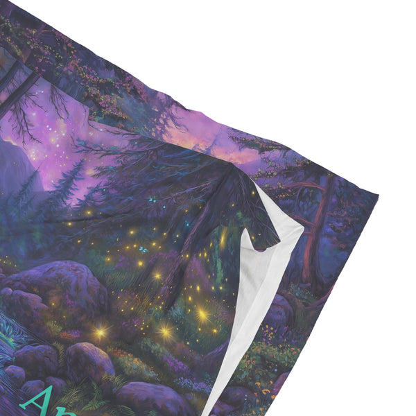 Fantasy Pillowcases - Smoky Mountain Forest Stream - Set of 2 - Can be Personalized - Soft Washable
