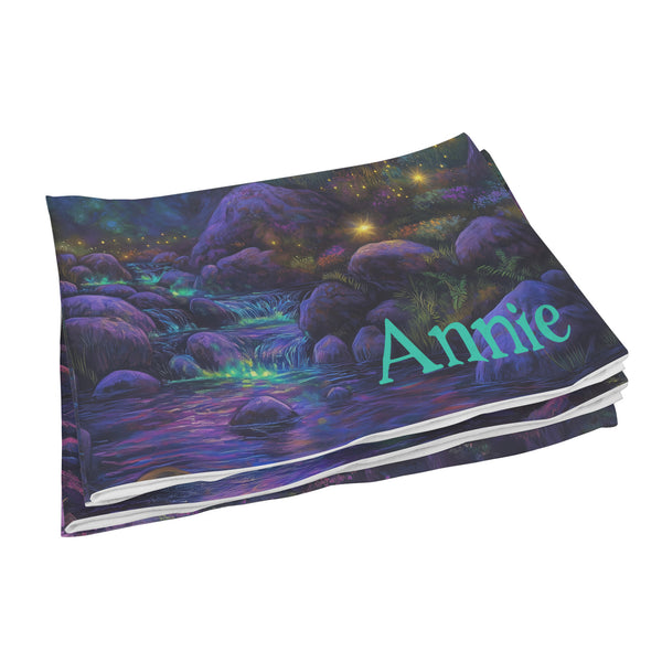 Fantasy Pillowcases - Smoky Mountain Forest Stream - Set of 2 - Can be Personalized - Soft Washable