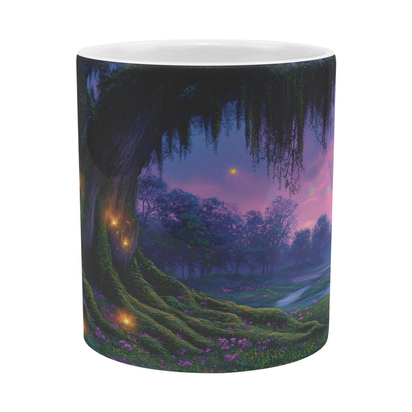 Louisiana Fantasy Coffee Mug - Extra Large 20oz - Can be Personalized - Spanish Moss Tree Landscape