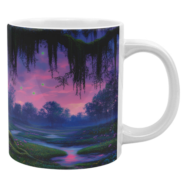 Louisiana Fantasy Coffee Mug - Extra Large 20oz - Can be Personalized - Spanish Moss Tree Landscape
