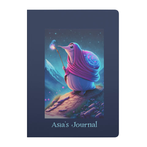 Wizard Snail Journal Notebook - Personalized - Soft Cover - Choose 100 or 200 pages