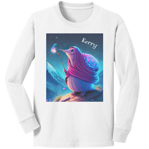 Wizard Snail Toddler Long Sleeve T Shirt - Personalized - 2T-5T - Cotton - Fantasy Theme - Cute Magical - Free Shipping in US!