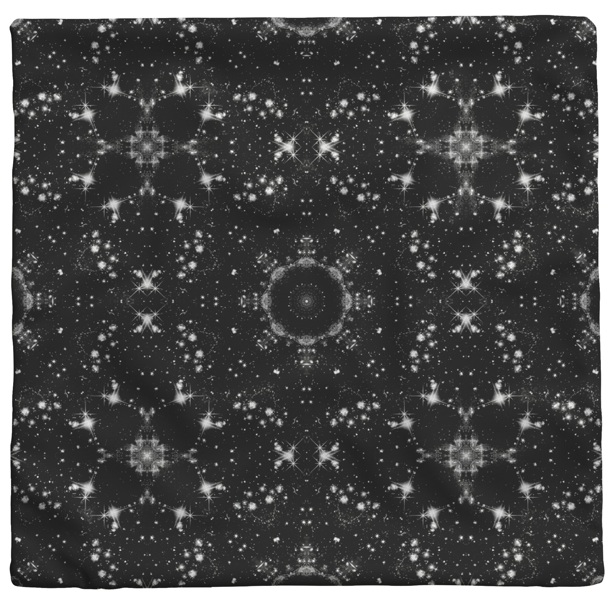 Galaxy Pillow Black White Celestial Stars Geometric Boho Home Decor Choose Zipper Cover or Cover + Insert