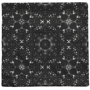 Galaxy Pillow Black White Celestial Stars Geometric Boho Home Decor Choose Zipper Cover or Cover + Insert