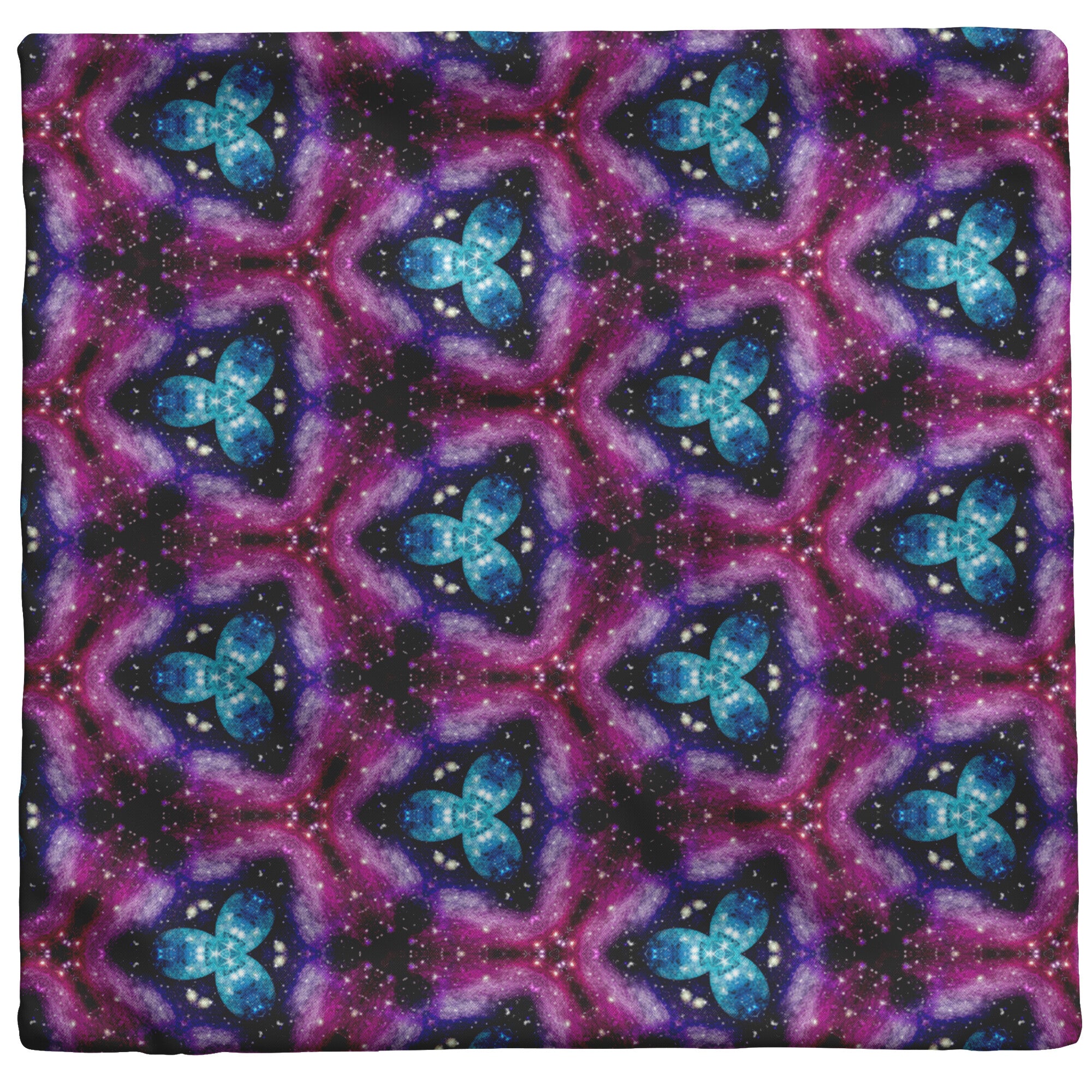 Galaxy Pillow Blue Pink Celestial Stars Home Decor Choose Zipper Cover or Cover + Insert