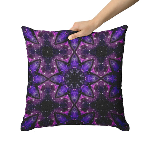 Galaxy Pillow Purple Pink Celestial Stars Home Decor Choose Zipper Cover or Cover + Insert