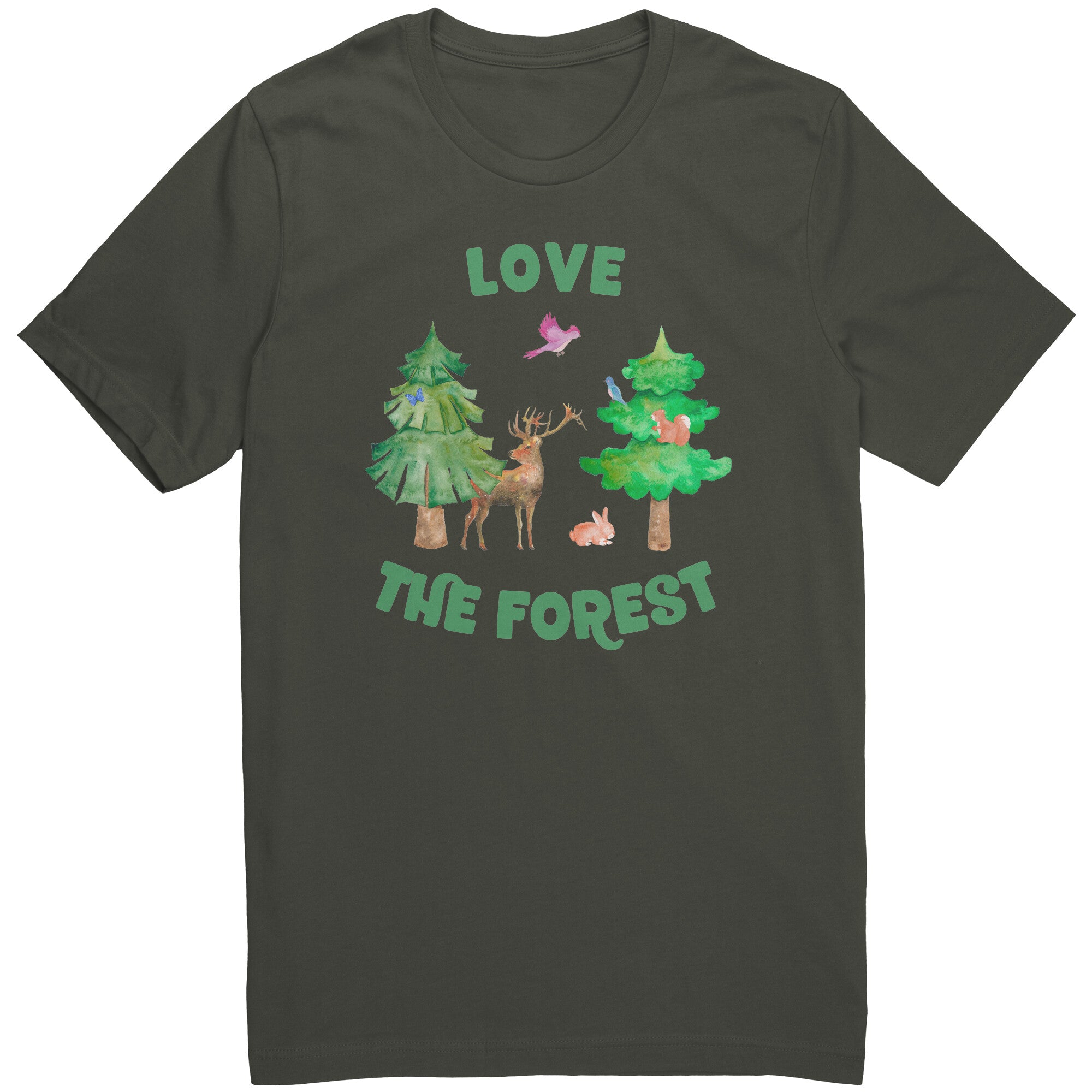 Love the Forest Unisex Short Sleeve T Shirt 100% Cotton
