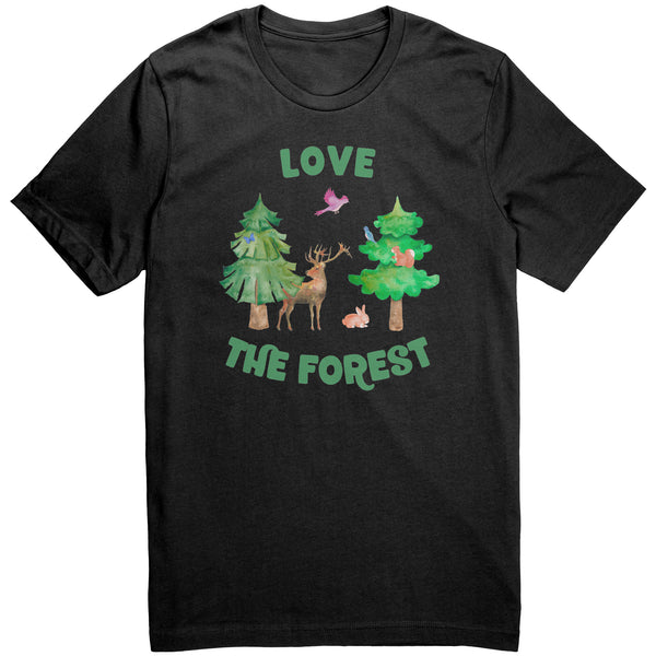 Love the Forest Unisex Short Sleeve T Shirt 100% Cotton